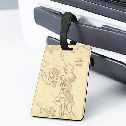 Full-Printed Luggage Tag with Black Hanging Loop