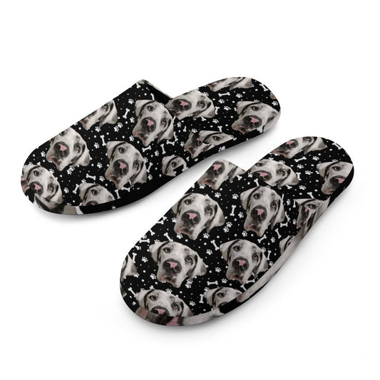 FACE w PAWS-n-BONES Mens Slippers