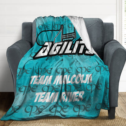 Team Malcolm and Team River Throw Blanket-60"x80"