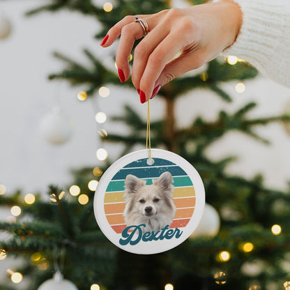 Round Ceramic Christmas Decorations