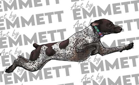 CUSTOM PET PORTRAIT - HAND DRAWN BY EMMETT