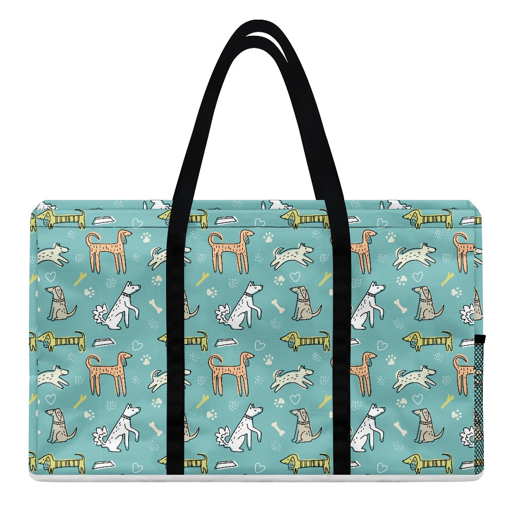 DOG STUFF TOTE - Teal