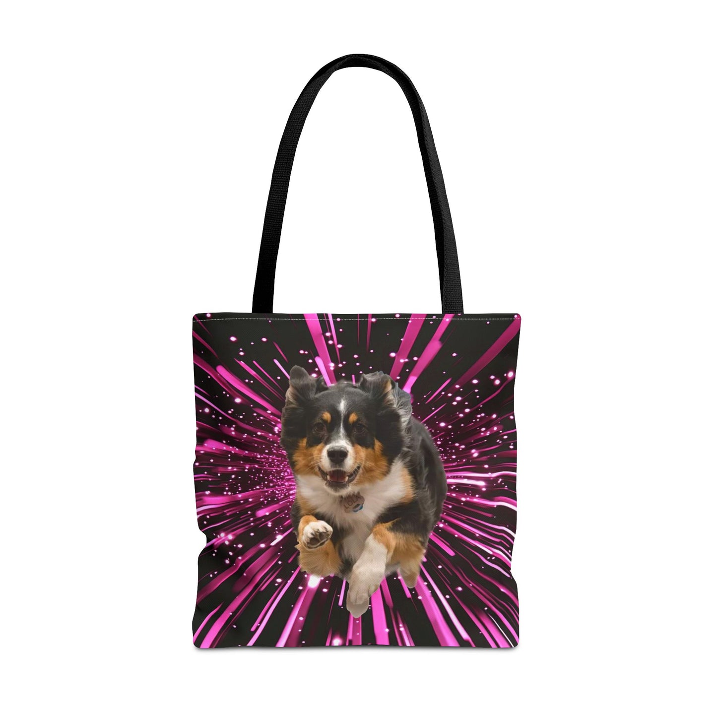 CHOOSE BACKGROUND! CUSTOM PINK ORANGE  TOTE