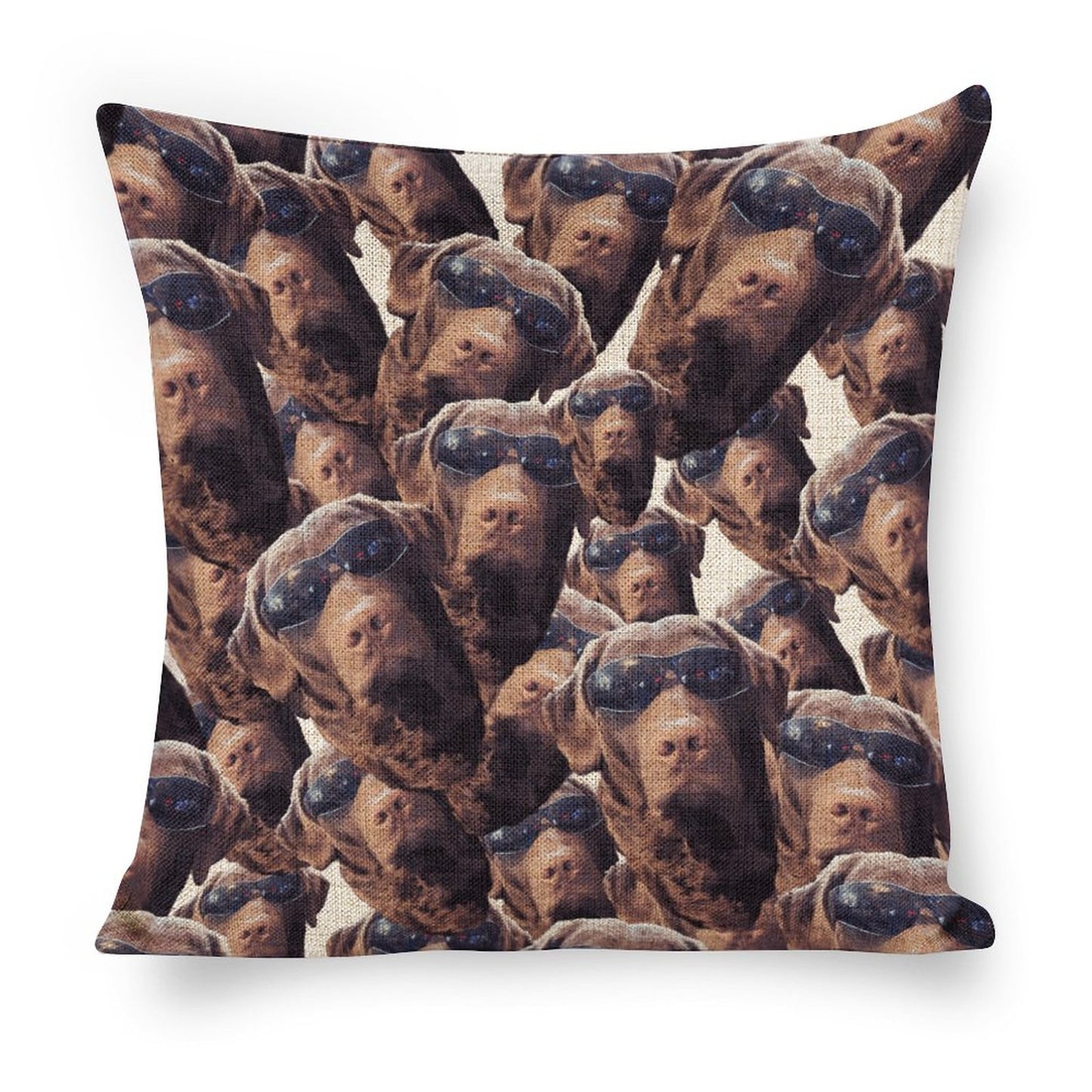 FOXY LADY _ LAB _ COLLAGE FACE DESIGN -Personalized Photo Pillowcases (Pillow Excluded) (Dual-sided Printing)