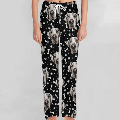 FACE w PAWS-n-BONES Women's Pajamas Pants