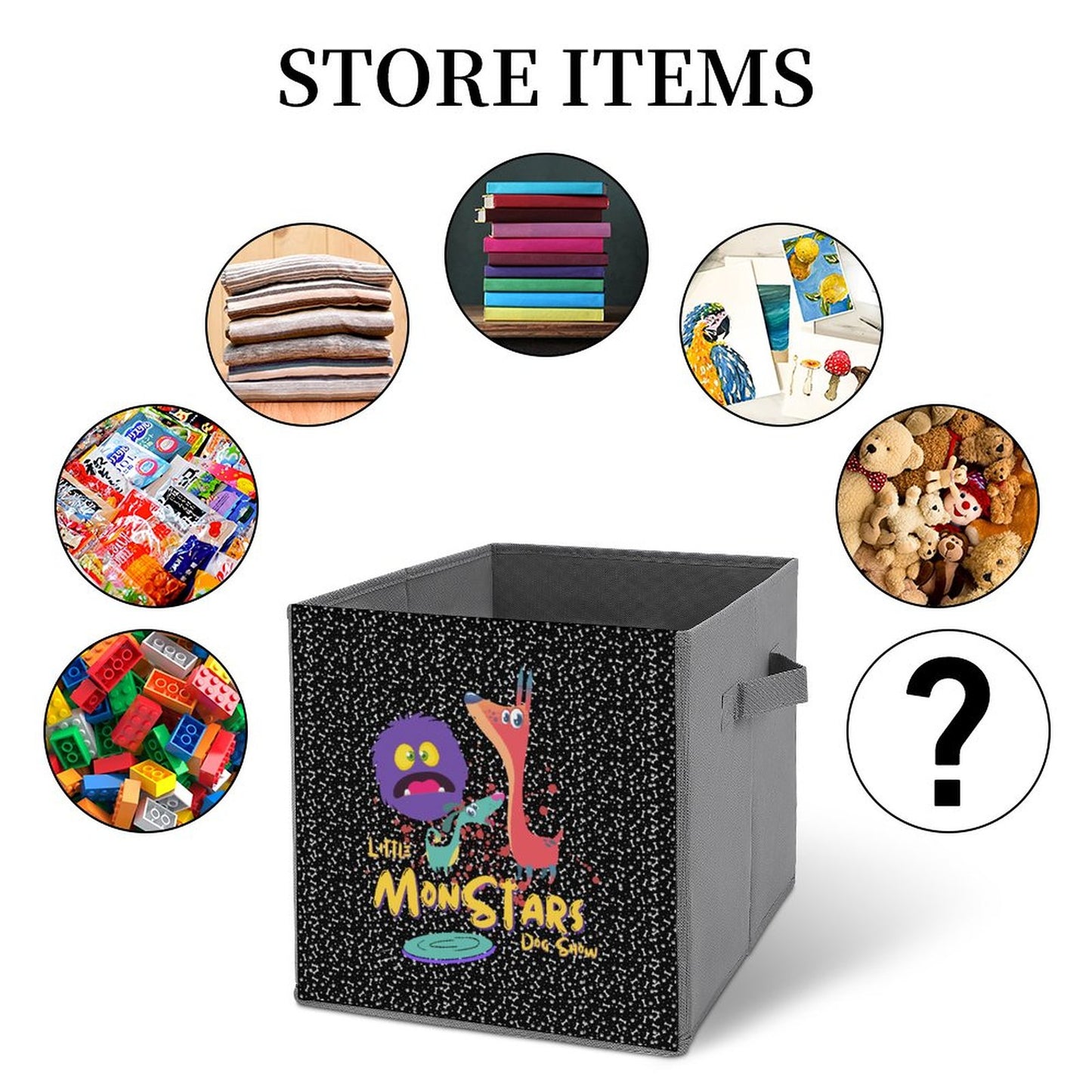 LITTLE MONSTERS Folding Storage Bin