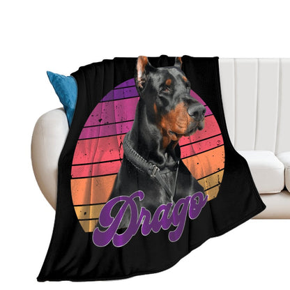 DRAGO -  Flannel Throw Blanket-60"x80"