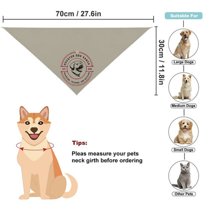 customised dog bandana