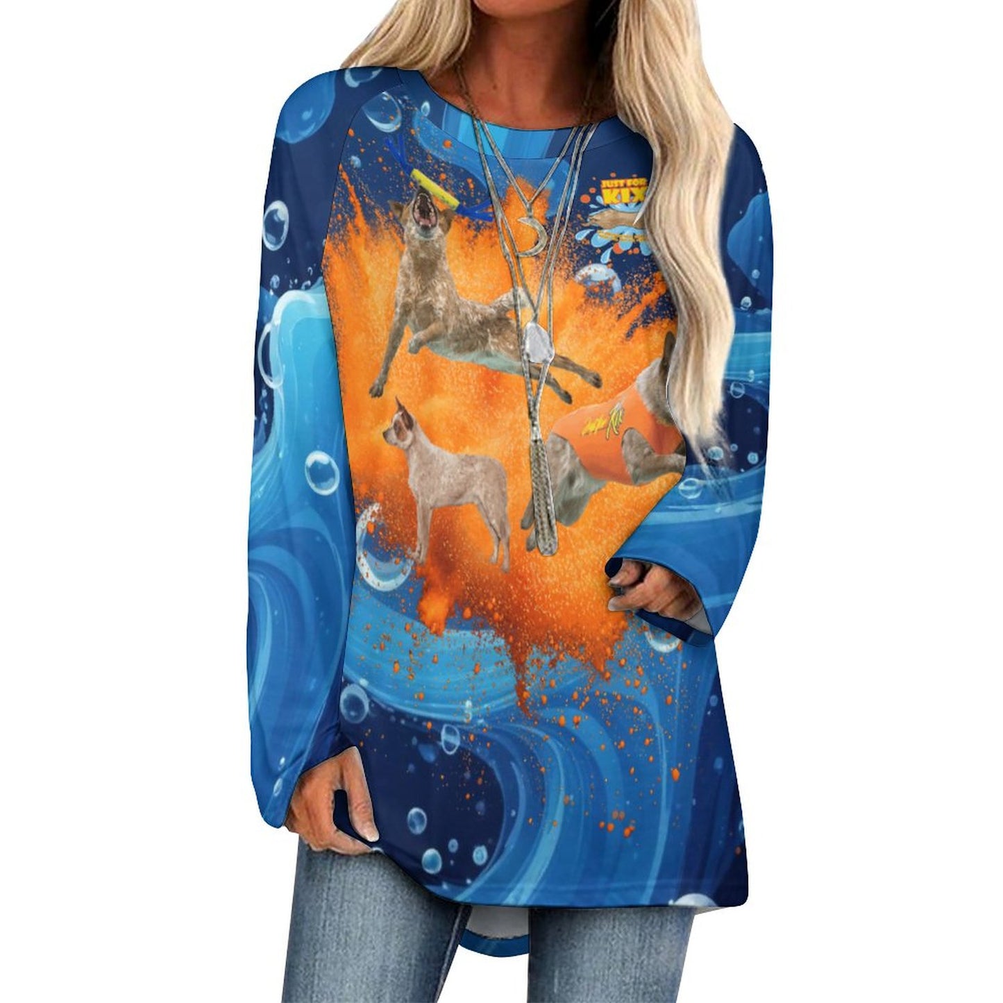 KIX Women's Long Sleeve U-Neck T-Shirt