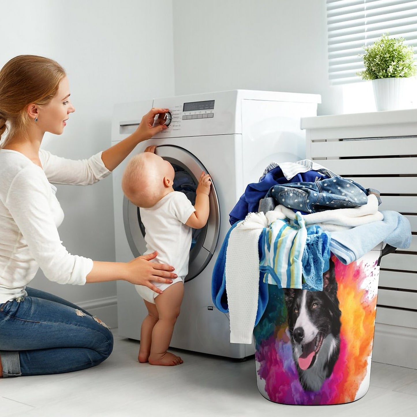 Oxford Collapsible Laundry Basket