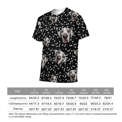 FACE w PAWS-n-BONES  Women Short Sleeve Shirt