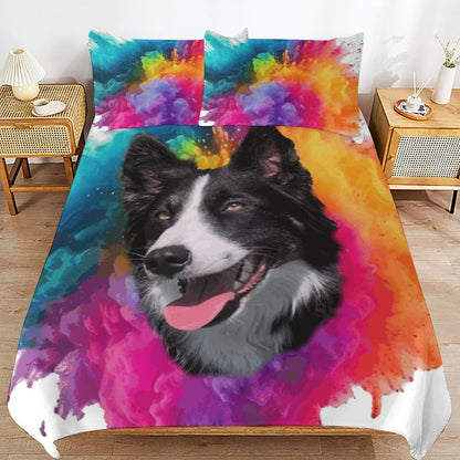 3-Piece Bedding Set-90"x90"/ 229x229cm (Dual-sided Printing)
