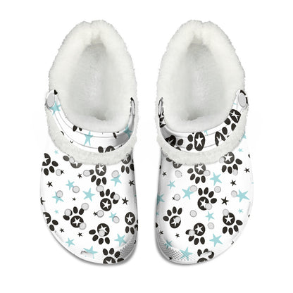 Paw-n-Star Star Fuzzy Slip Ons
