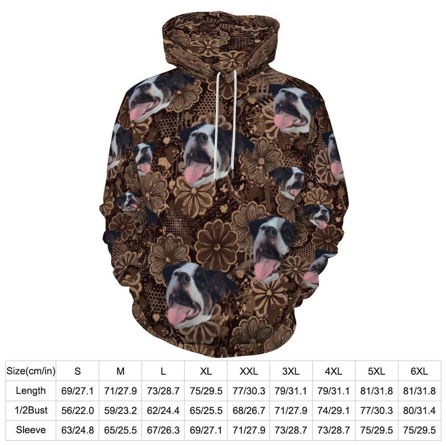 Custom Hoodie FACE PATTERN