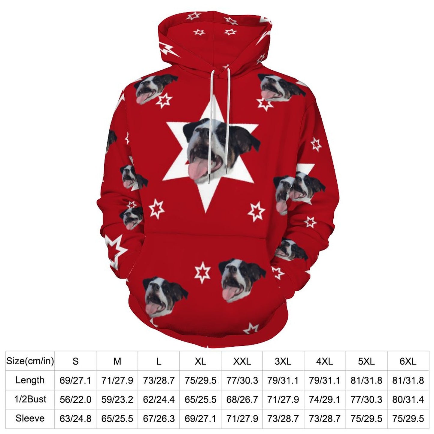 Custom Hoodie FACE PATTERN