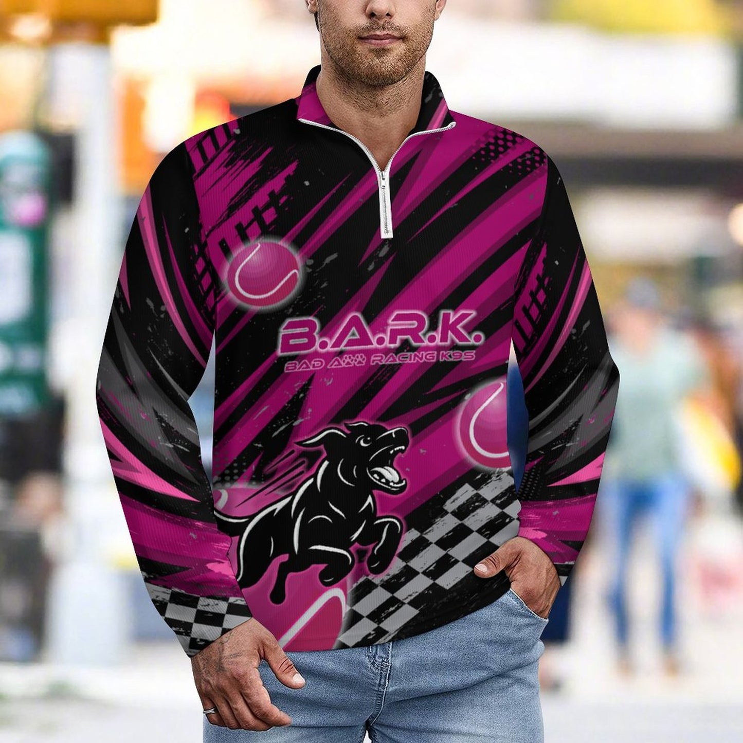 BARK FLYBALL Polo Sweatshirt