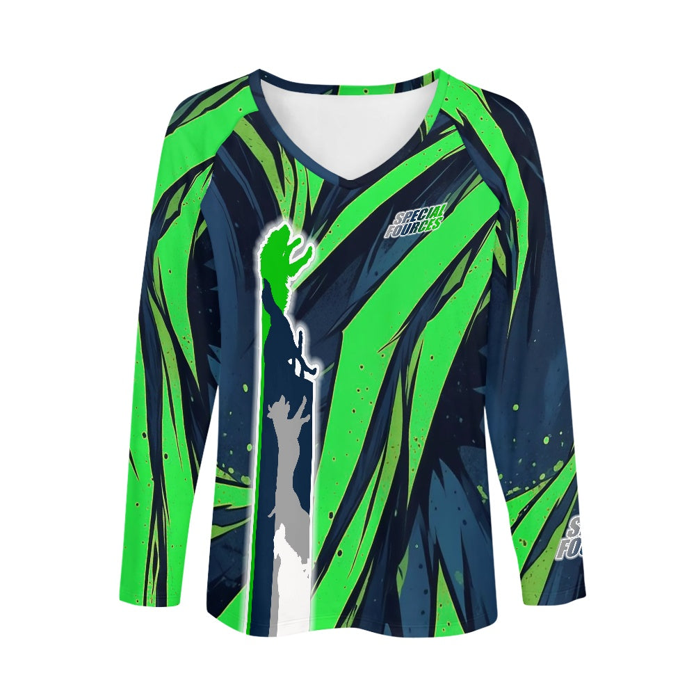 Long sleeve loose T-shirt