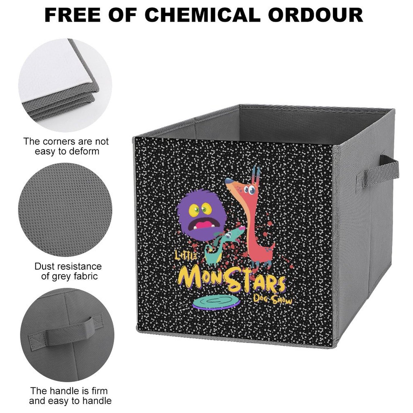 LITTLE MONSTERS Folding Storage Bin