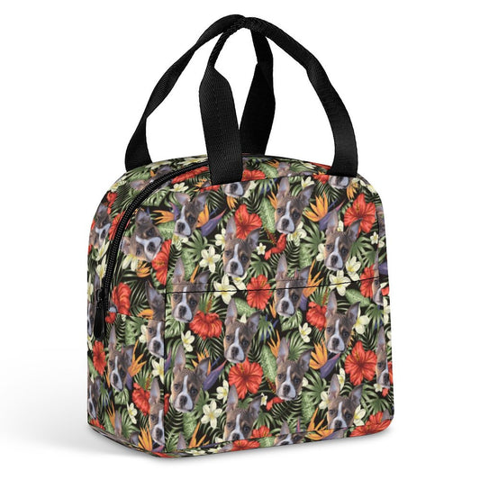 HAWAIIAN STYLE FACE - Insulated Lunch Bag with Pocket