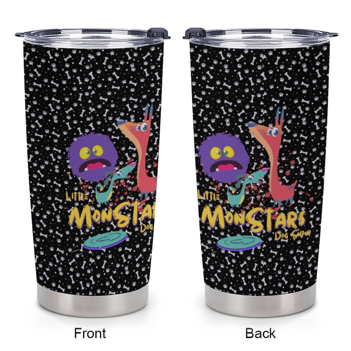 LITTLE MONSTERS Car Travel Coffee Mug with Lid (All-Over Printing)