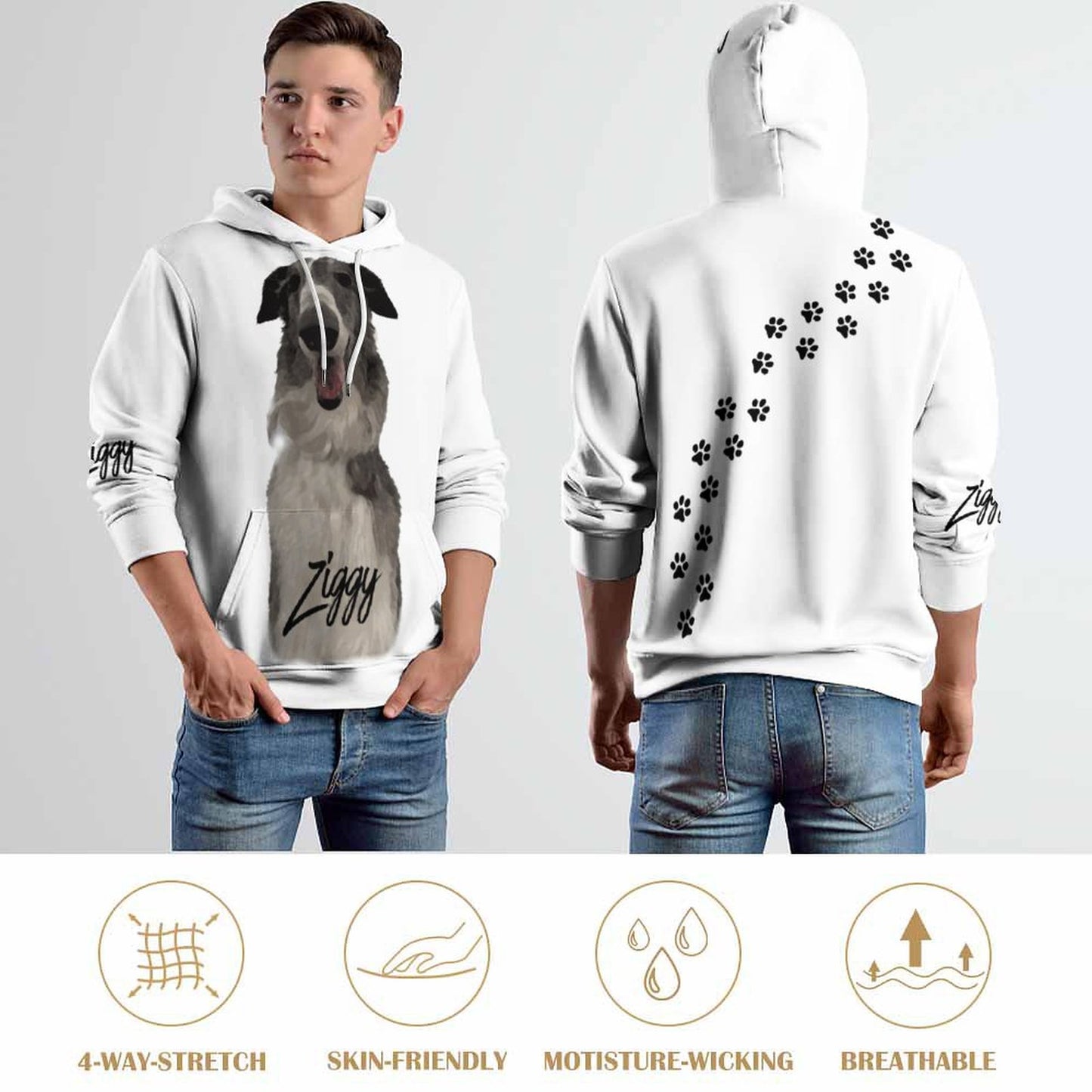 Custom Hoodie FACE PATTERN