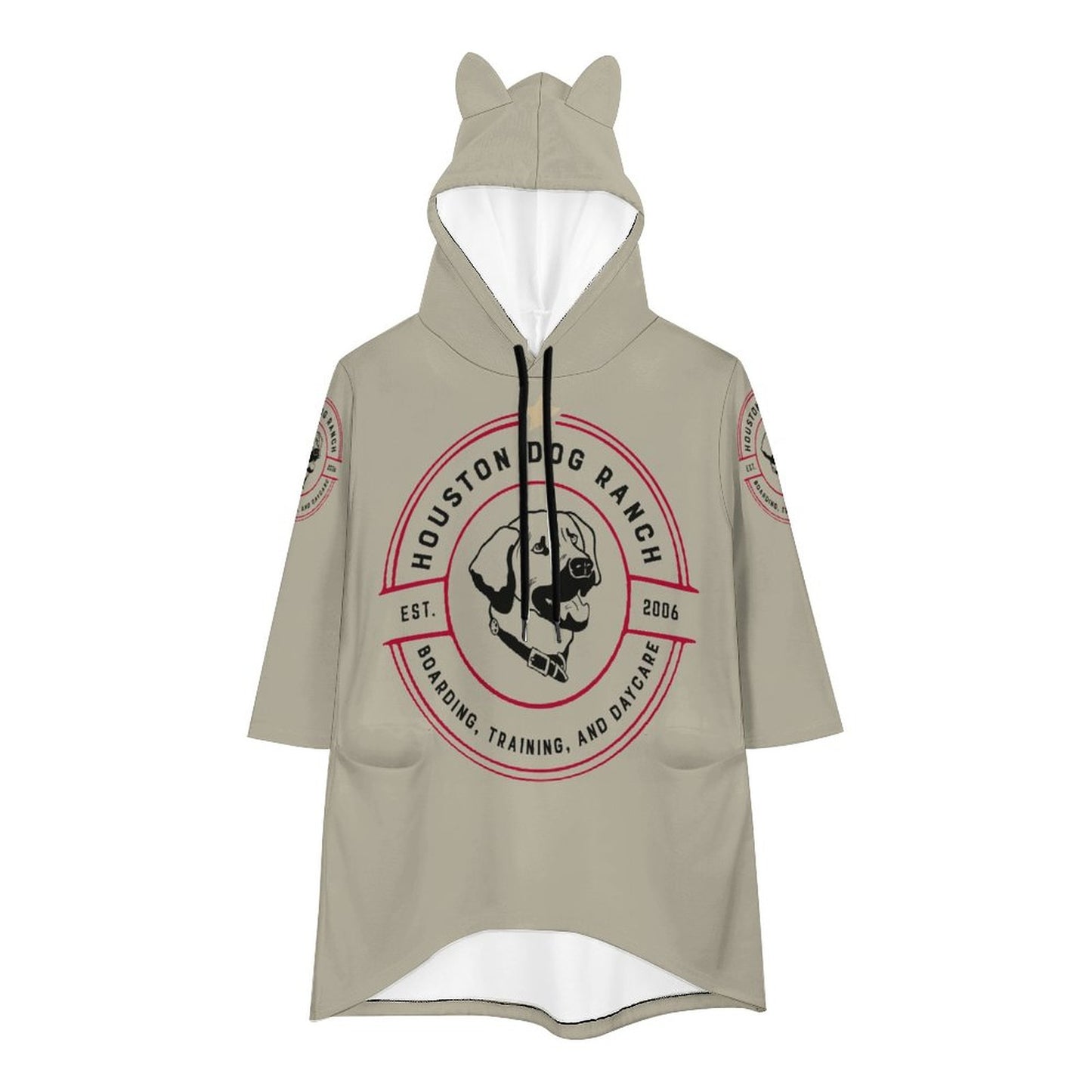 HOUSTON DOG RANCH  Hooded Pullover DS004 (All-Over Printing)