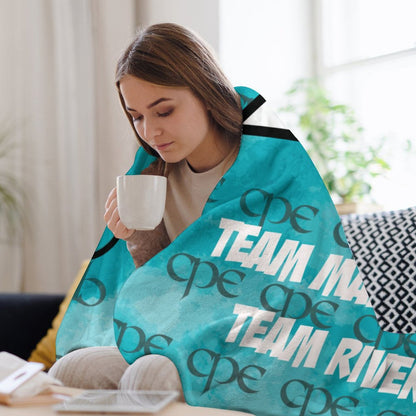 Team Malcolm and Team River Throw Blanket-60"x80"