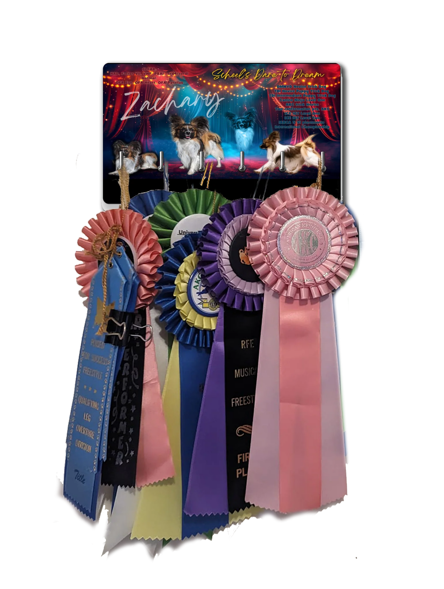CUSTOM RIBBON AWARD HOLDER MDF