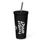 FAST CAT Insulated tumbler with a straw