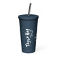 FAST CAT Insulated tumbler with a straw