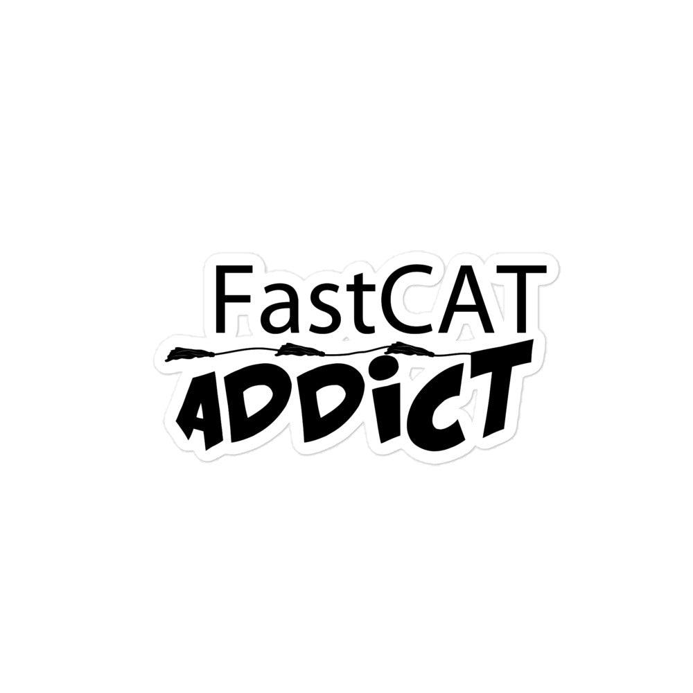 FAST CAT ADDICT Sticker