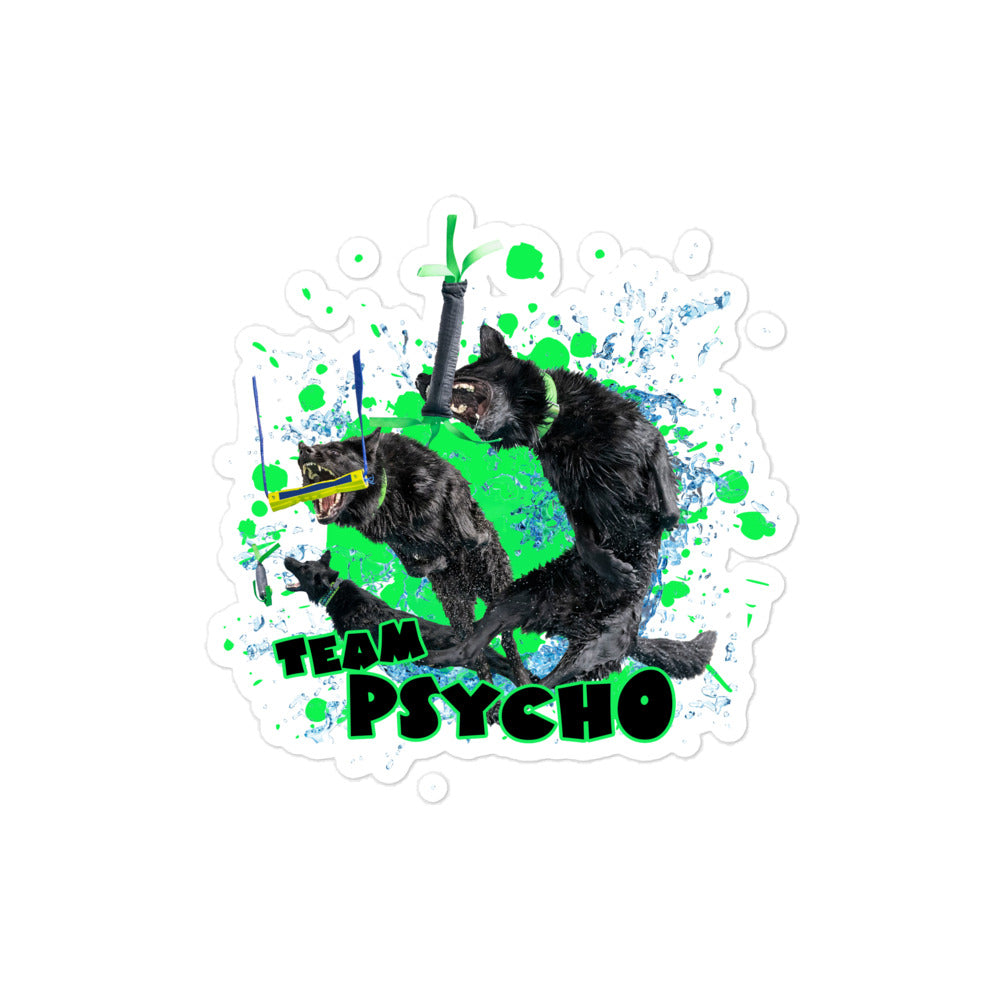 Psycho Text Sticker TEAM PSYCHO Stickers β DZK9 Designs