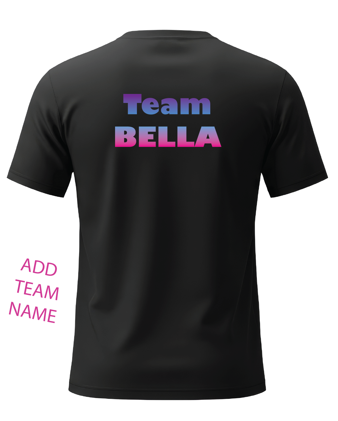 PAWS T-SHIRT - COLOR FADE - ADD TEAM NAME TO BACK