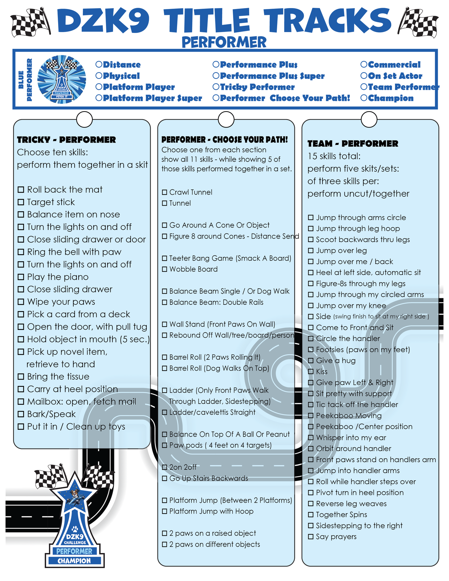 DZK9 VIRTUAL TITLES - PERFORMER