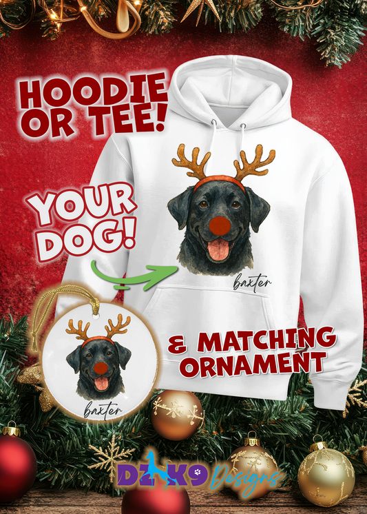 HOLIDAY SPECIAL - REINDEER DOG ART