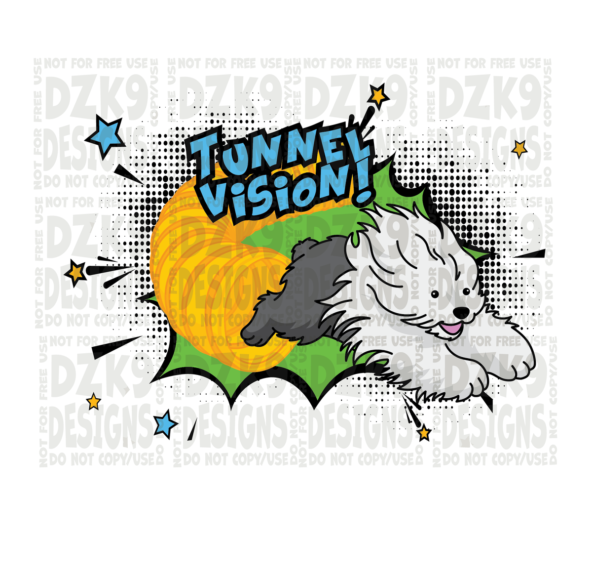 Sheepdog Tunnel  Cartoon  T-Shirts & More!
