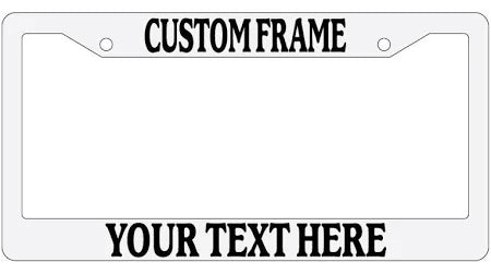 Custom License Plate Frame