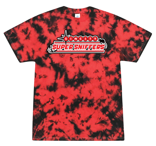 SINCITY SUPER SNIFFERS - Tie-Dye Crystal Wash RED