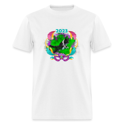 HI JAC Mardi Gras Unisex Classic T-Shirt - white