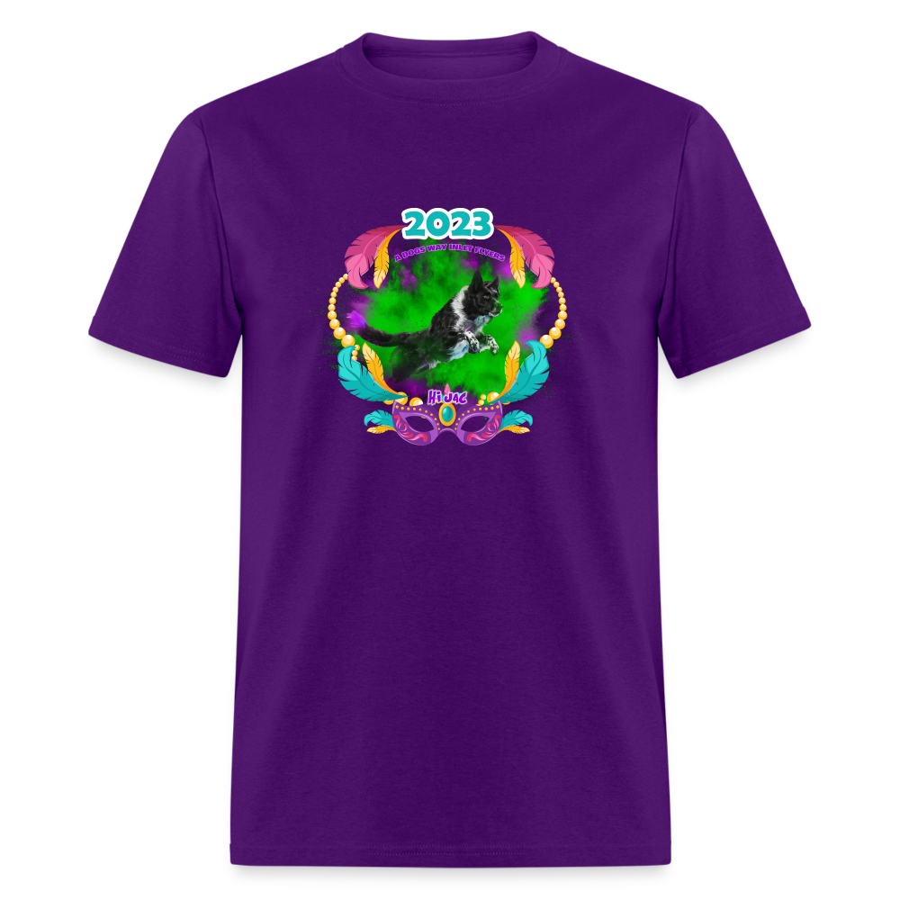HI JAC Mardi Gras Unisex Classic T-Shirt - purple