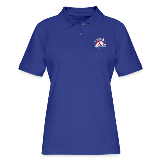 GRACIE - CUSTOM, Women's Pique Polo Shirt - royal blue