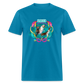 *Compass/Rush/Gravy  Mardi Gras Unisex Classic T-Shirt - turquoise