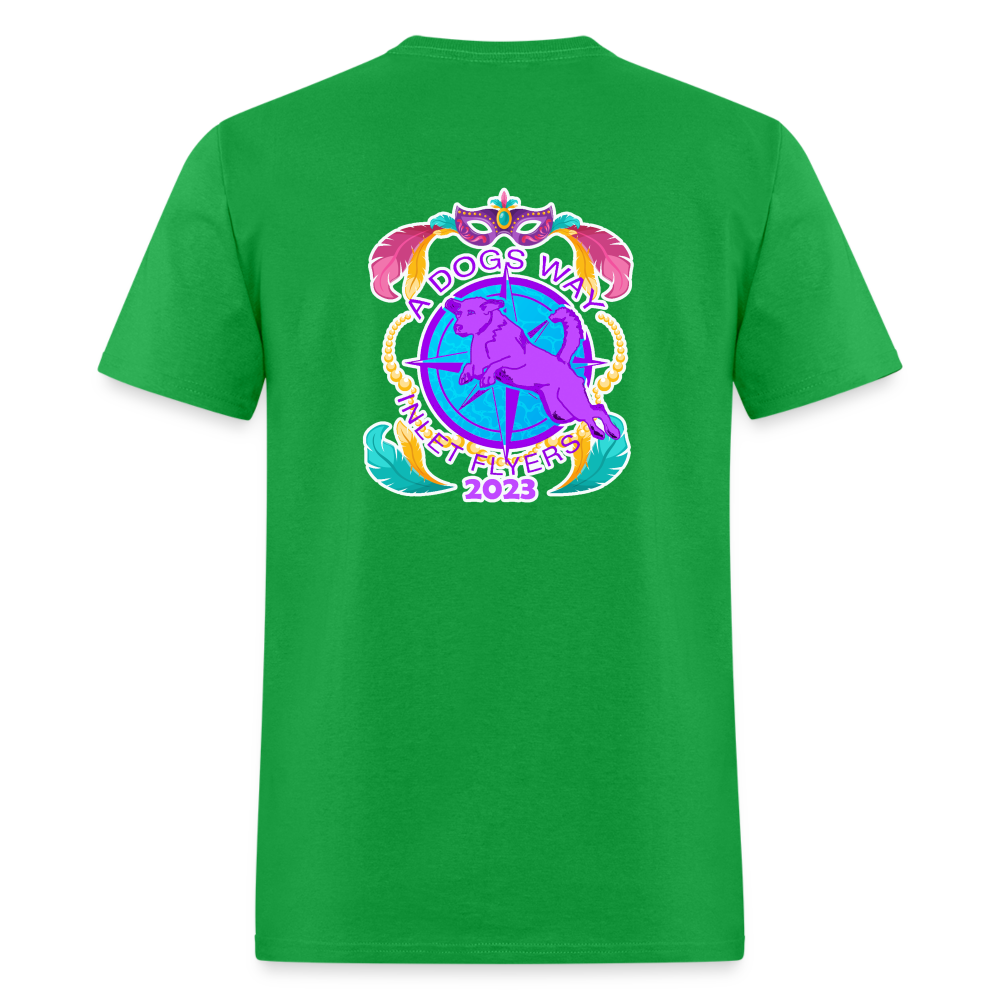 COUNTRY PAWS MARDI GRAS Unisex Classic T-Shirt - bright green