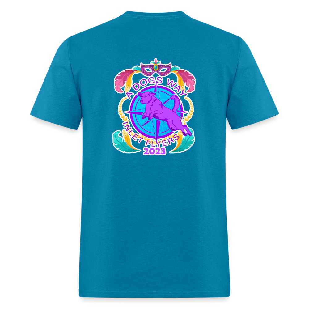 COUNTRY PAWS MARDI GRAS Unisex Classic T-Shirt - turquoise