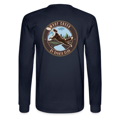 WOOF CREEK Unisex Classic LONG SLEEVE T-Shirt - navy