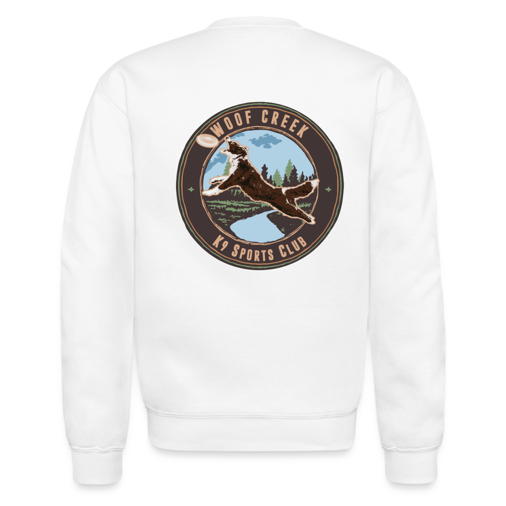 WOOF CREEK Unisex Classic CREW SWEATSHIRT - white