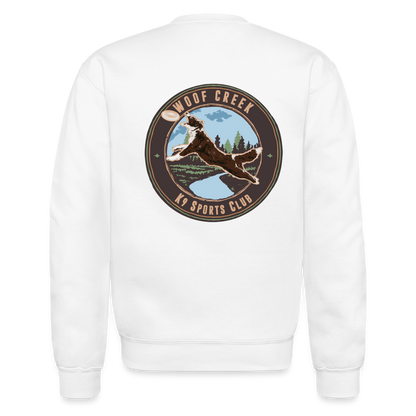 WOOF CREEK Unisex Classic CREW SWEATSHIRT - white