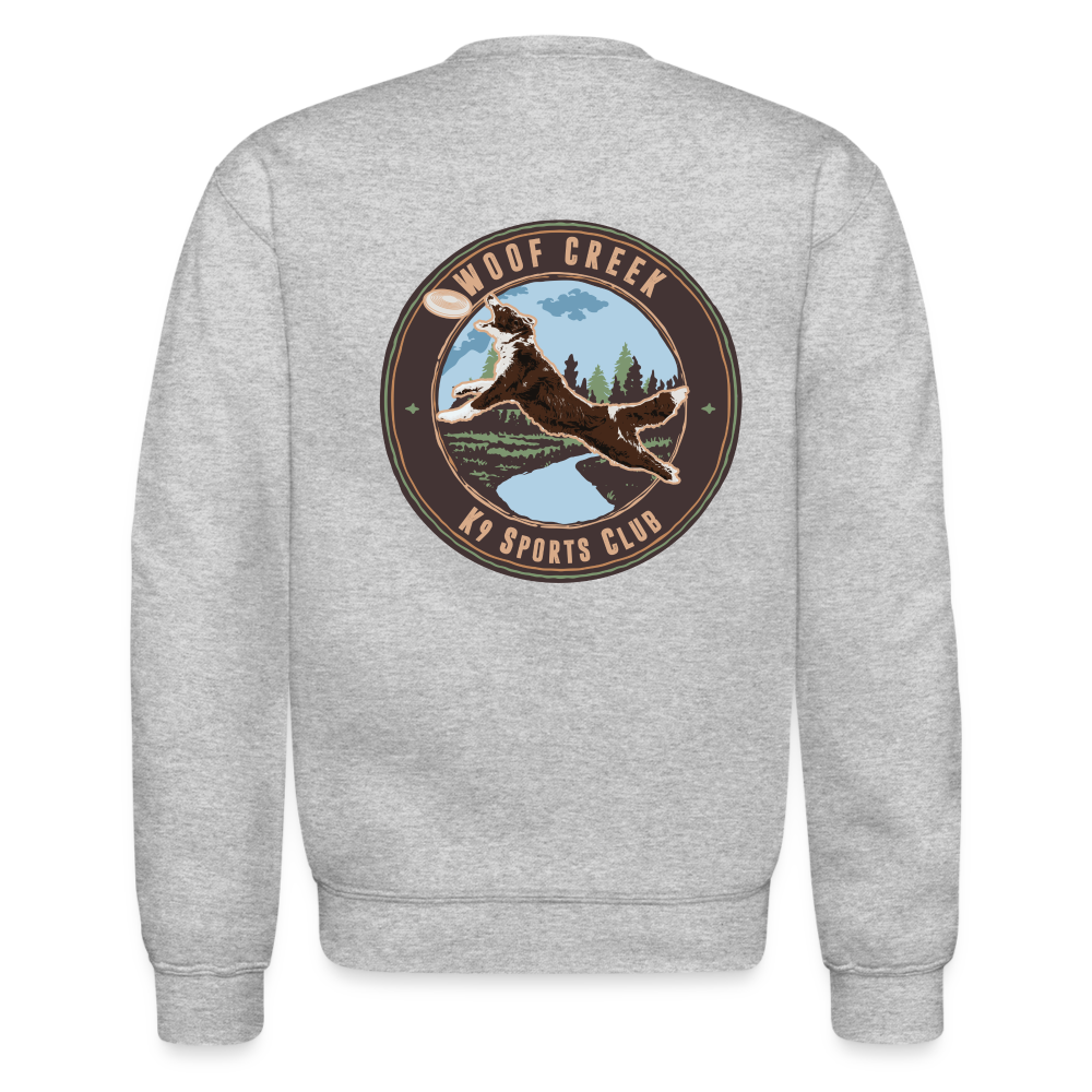 WOOF CREEK Unisex Classic CREW SWEATSHIRT - heather gray