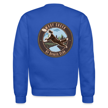 WOOF CREEK Unisex Classic CREW SWEATSHIRT - royal blue