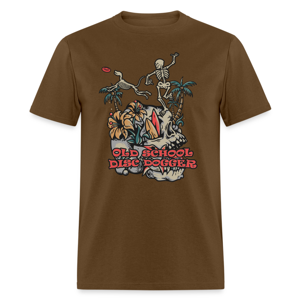 OLD SCHOOL DISC DOGGER Unisex Classic T-Shirt - brown